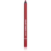 GOSH COPENHAGEN Velvet Touch vodeodolná ceruzka na pery odtieň 015 Cherry 1.2 g