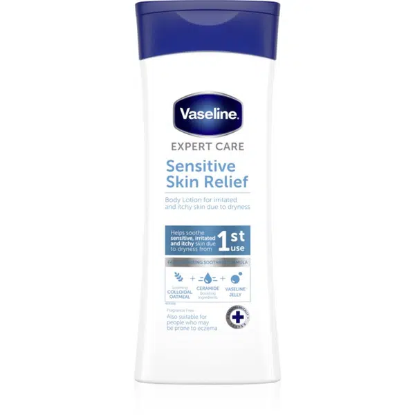 Vaseline Sensitive Skin Relief hydratační tělové mléko pro suchou a svědící pokožku 400 ml