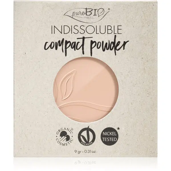 puroBIO Cosmetics Indissouble kompaktní pudr náhradní náplň odstín 01 9 g