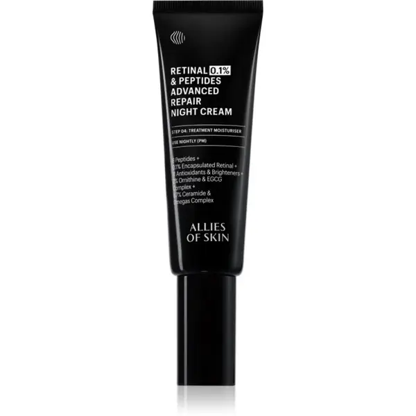 Allies of Skin 0.1% Retinal & Peptides Advanced Repair Night Cream revitalizační noční krém 48 ml