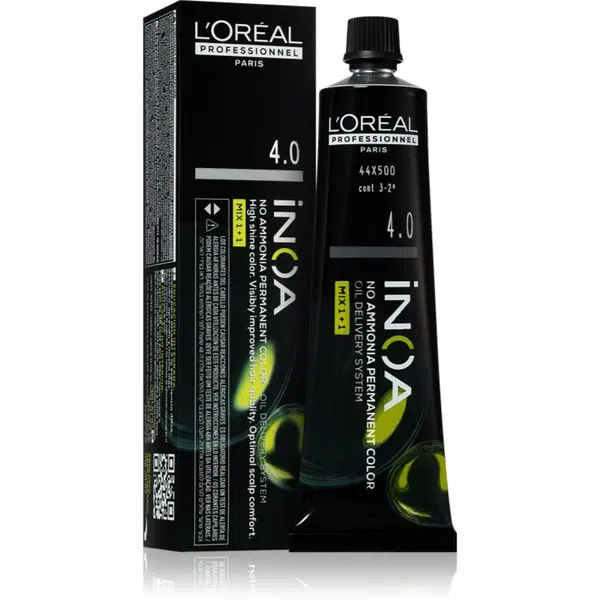 L’Oréal Professionnel Inoa permanentní barva na vlasy bez amoniaku odstín 4.0 60 ml