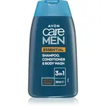 Avon Care Men Essential 3 v 1 šampon, kondicionér a sprchový gel 200 ml