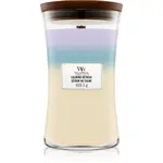 Woodwick Trilogy Calming Retreat vonná svíčka s dřevěným knotem 609.5 g