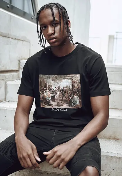 Club T-shirt in black