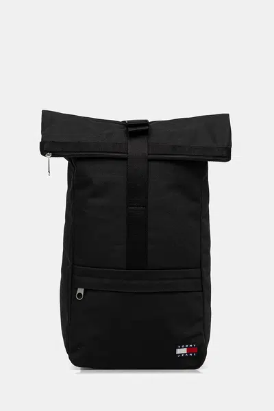 Ruksak Tommy Jeans pánsky, čierna farba, veľký, jednofarebný, AM0AM13727
