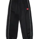 Detské tepláky Diesel PZAMPERD TROUSERS čierna farba, s nášivkou, J02447