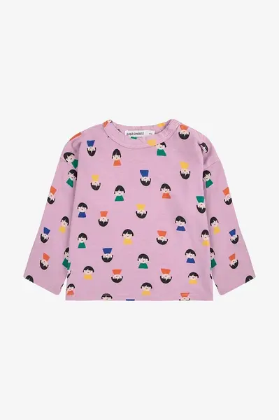 Detské bavlnené tričko s dlhým rukávom Bobo Choses Game Pawns