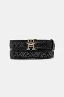 Pásek Tommy Hilfiger dámský, černá barva, AW0AW17764