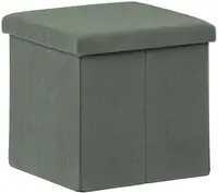 AUTRONIC taburet s úložným priestorom TAB-471 GRN6 zelený, menčester