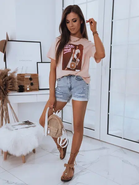 Women&#039;s denim shorts MOLLA blue Dstreet