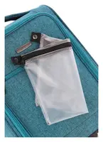 Malý textilný kufor Travelite Cabin 2w Underseater Petrol