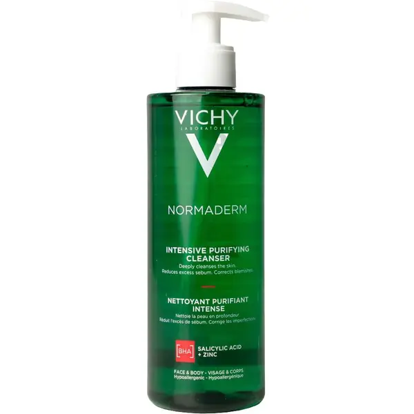 Vichy Hloubkově čisticí gel proti nedokonalostem aknózní pleti Normaderm (Intensive Purifying Cleanser) 400 ml