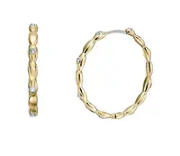 Fossil Módní pozlacené kruhové náušnice Sutton JF04816710