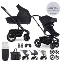 EASYWALKER Kočárek kombinovaný Harvey⁵ Midnight Black XXL AIR