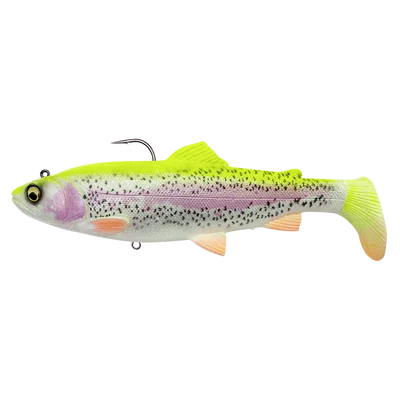 Savage gear gumová nástraha 4d rattle shad trout sinking lemon trout - 12,5 cm 35 g