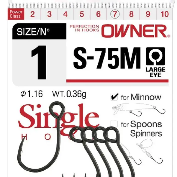 Owner háček s-75m-velikost 2 / 6 kusu