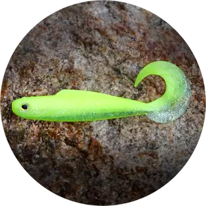 Redbass gumová nástraha twister kixter signal yellow g uv - xx 155 mm