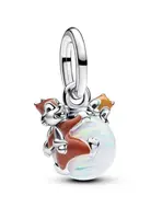 Pandora Stříbrný přívěsek Chip a Dale Disney 793532C01
