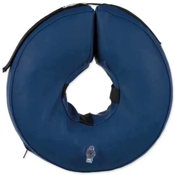 Ochranný nafukovací golier Trixie veľkosti S modrý