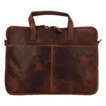 Kožená taška na notebook Filly, hnědá