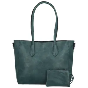 Stylová dámská koženková kabelka na rameno Elfryda, modrá