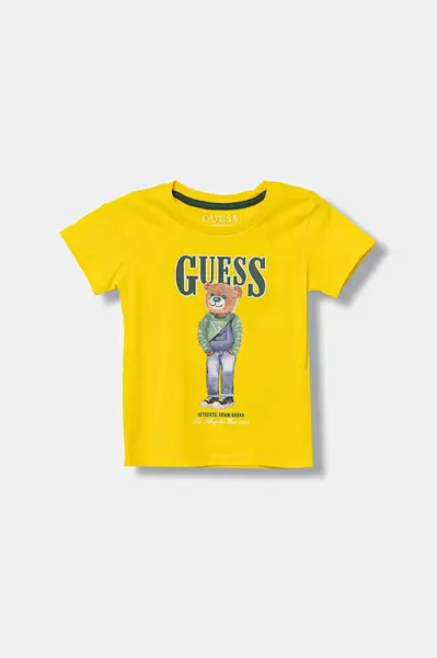 Dětské bavlněné tričko Guess