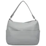 Stylová dámská koženková kabelka na rameno Irenea, šedá