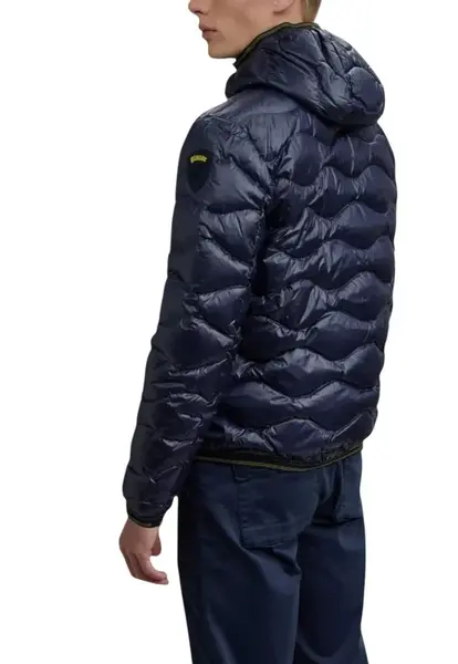 Blauer pánska prešívaná bunda