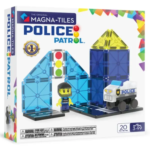 Magna-Tiles Police Patrol 20 dielov