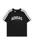 ADIDAS SPORTSWEAR Funkčné tričko 'Collegiate'  čierna / biela