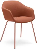 LD SEATING Konferenční křeslo RIVA, RI-02-N13, cihlově červená podnož