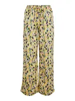 VILA Nohavice 'Soffy'  žltá / sivá / mätová / čierna