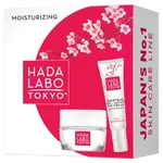 HADA LABO TOKYO WHITE GIFT SET: Absolute Smoothing and Moisturising CREAM day & night 50ML + Smoothing Anti-Fatigue Eye Cream day & night
