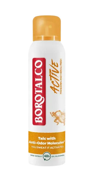 BOROTALCO Active Mandarin and Neroli Fresh, Antiperspirant dezodorant sprej Unisex 150 ml