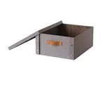 Toro Krabice s víkem 33 x 40 x 17 cm papír + lepenka 1 ks šedá