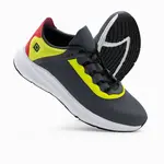Ombre Men's sneakers with neon inserts - graphite