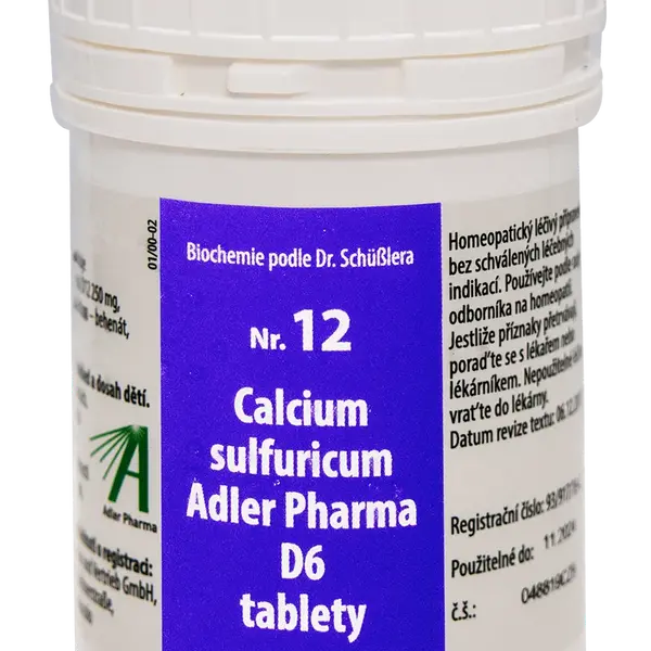 ADLER PHARMA Nr.12 Calcium sulfuricum D6 400 tablet