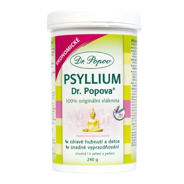 DR.POPOV Psyllium indická rozpustná vláknina 240 g