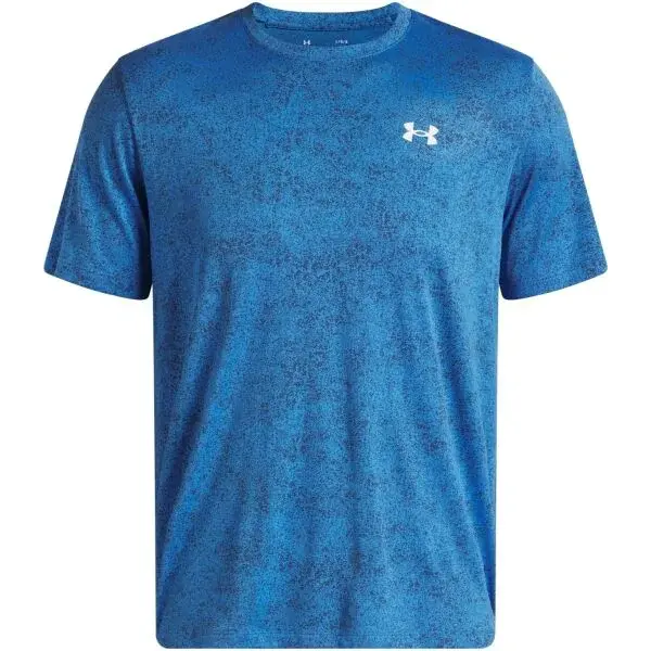 Under Armour TECH TEE PIXELATE Pánske športové tričko, modrá, veľkosť M