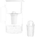 Wessper Skleněná konvice AquaClassic D2 3,3 l, bílá + 1 filtr