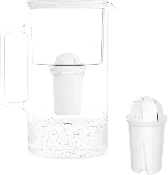 Wessper Skleněná konvice AquaClassic D2 3,3 l, bílá + 1 filtr