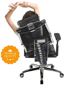 METTA Ergonomická kancelářská židle YOGA 4D Triumph2, černá, širší sedák