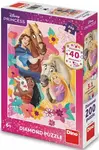 Puzzle PRINCEZNY SE ZVÍŘÁTKY 200 dílků diamond - Neznámý