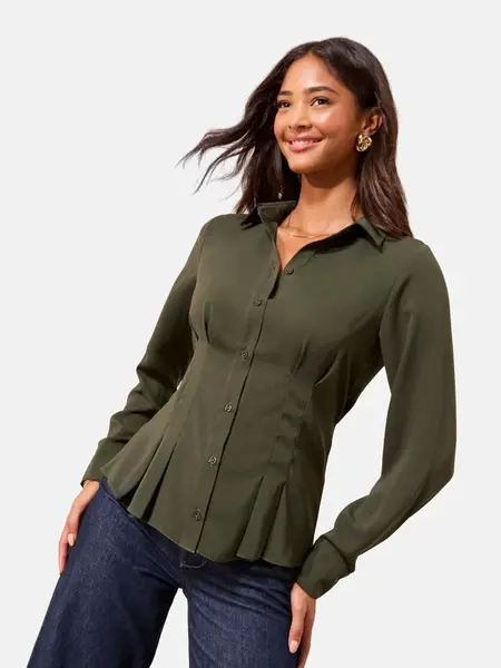 Friends Like These Blúzka  olivová