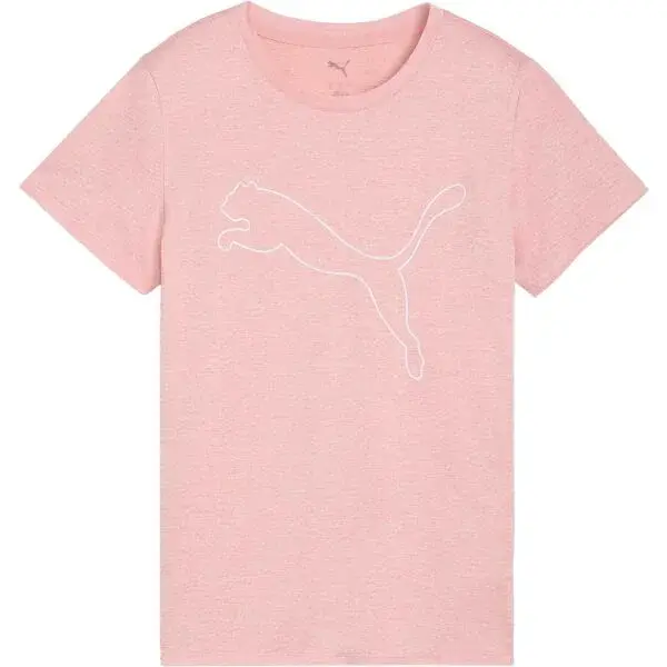Puma W TAD ESSENTIAL HEATHER LOGO TEE Dámske tričko, lososová, veľkosť