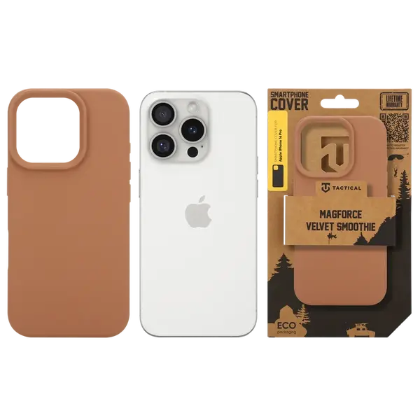 Zadní kryt Tactical MagForce Velvet Smoothie pro Apple iPhone 16 Pro, mocha mousse