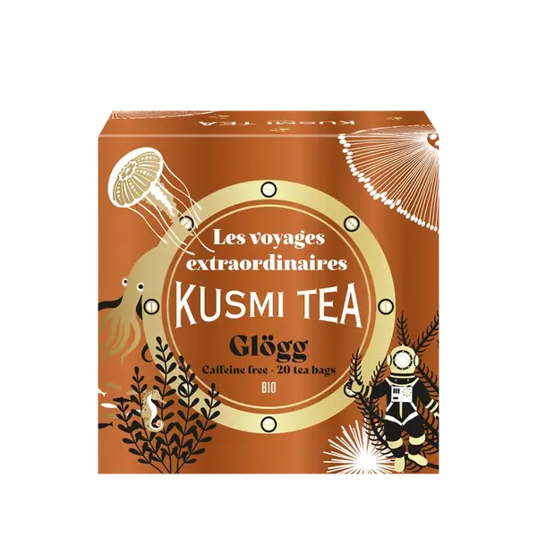 KUSMI TEA Porcovaný ovocný vánoční čaj Glögg Bio 20 sáčků