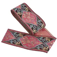 Ethnic Embroidery Polyester Flat Ribbons