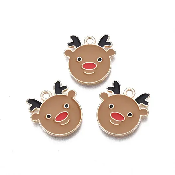 Christmas Alloy Enamel Pendants