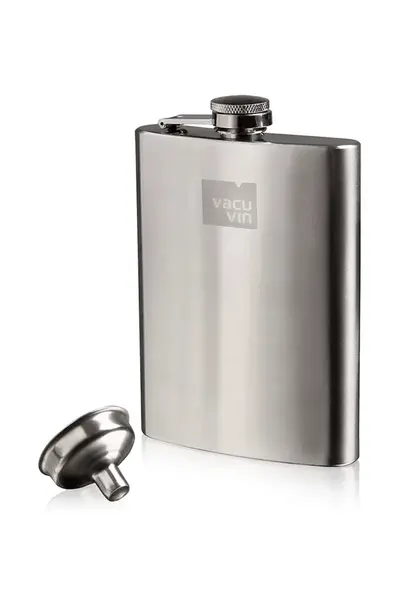 Náprsní láhev s nálevkou Vacu Vin 9,6 x 18 x 2,8 cm šedá barva